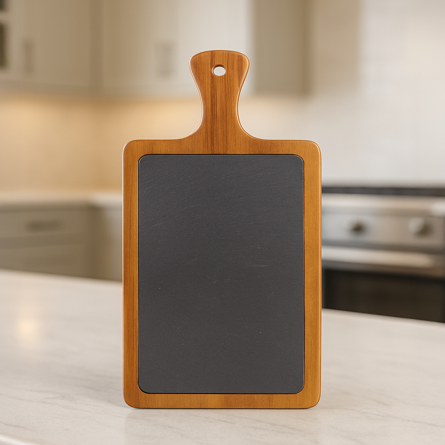 Acacia Wood/Slate Cutting Board 13 1/4" x 7"