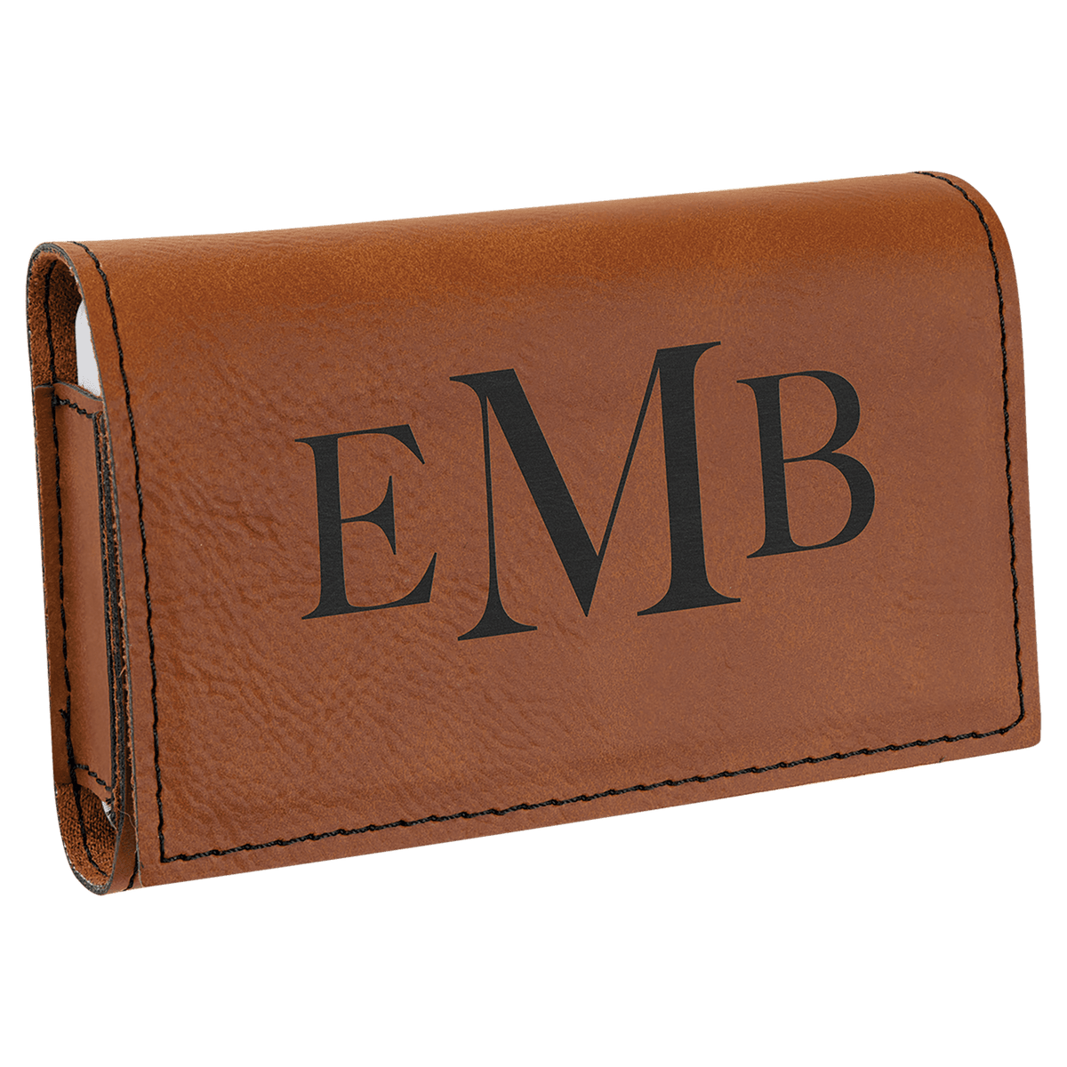 Personalized 4 3/4" X 3 1/8" Rawhide Laserable Leatherette Pill Box - GFT2420