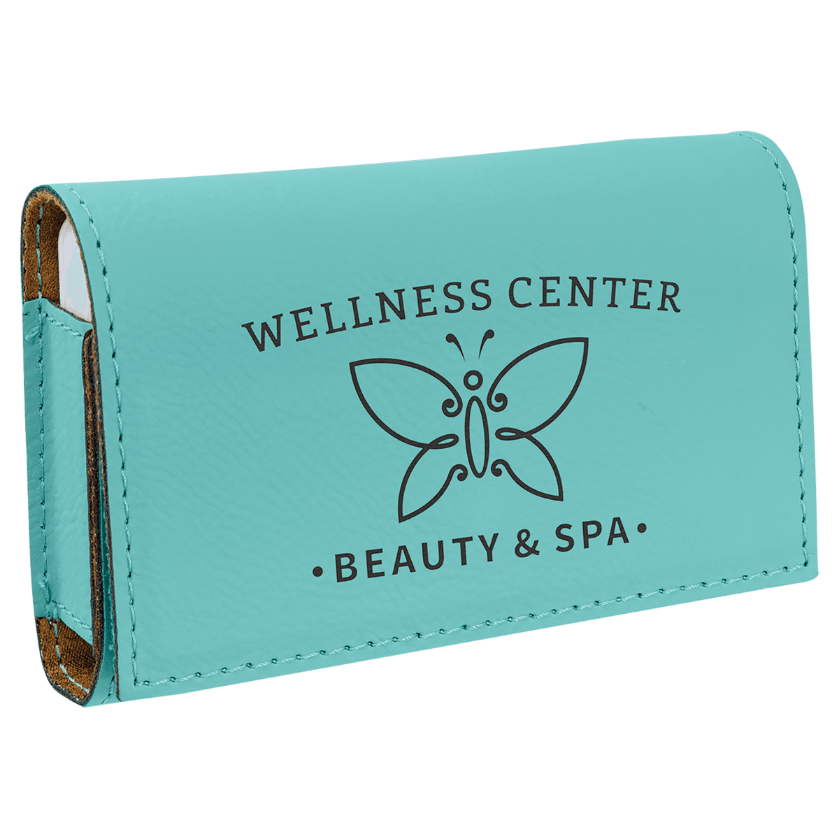 Personalized 4 3/4" X 3 1/8" Rawhide Laserable Leatherette Pill Box - GFT2423