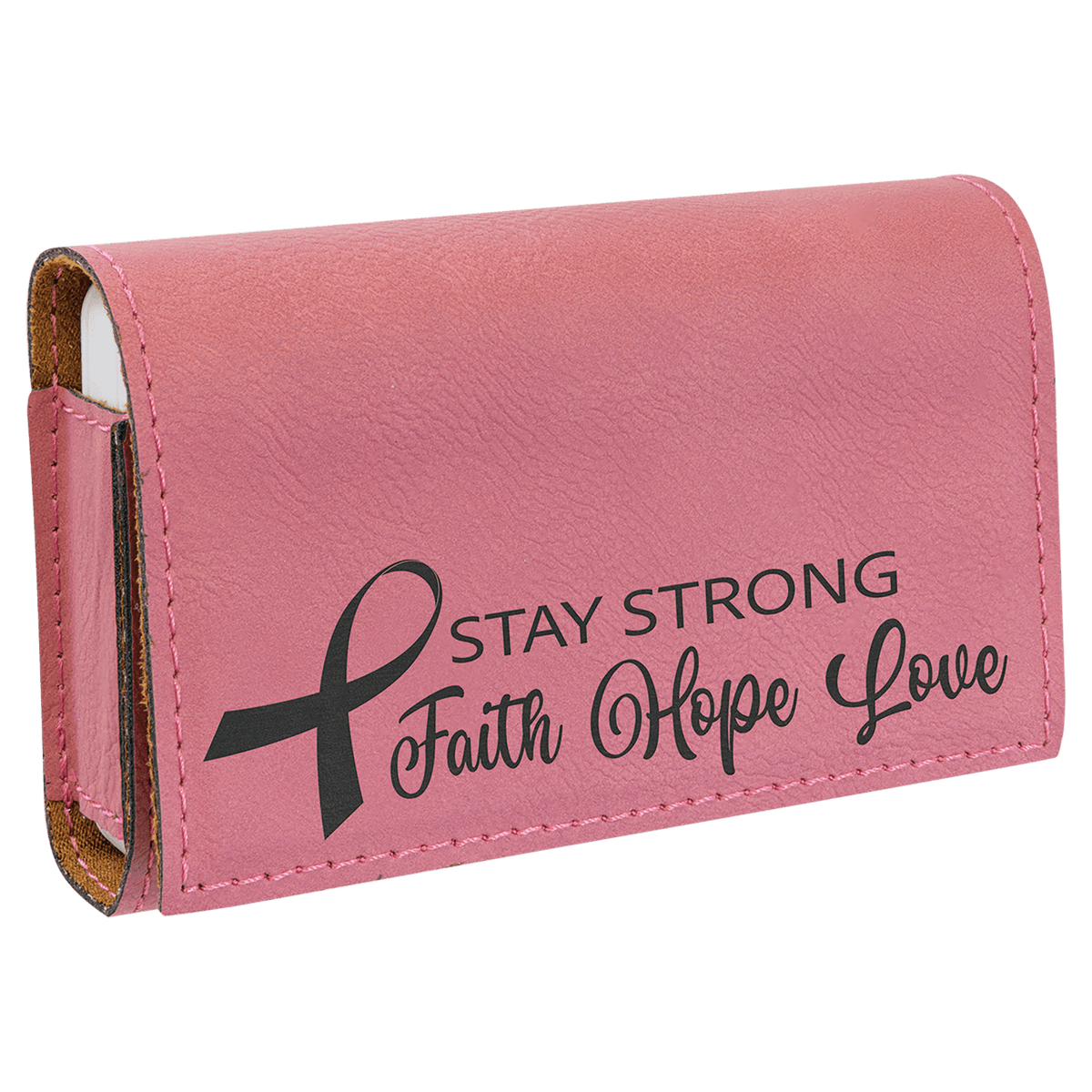 Personalized 4 3/4" X 3 1/8" Rawhide Laserable Leatherette Pill Box - GFT2424