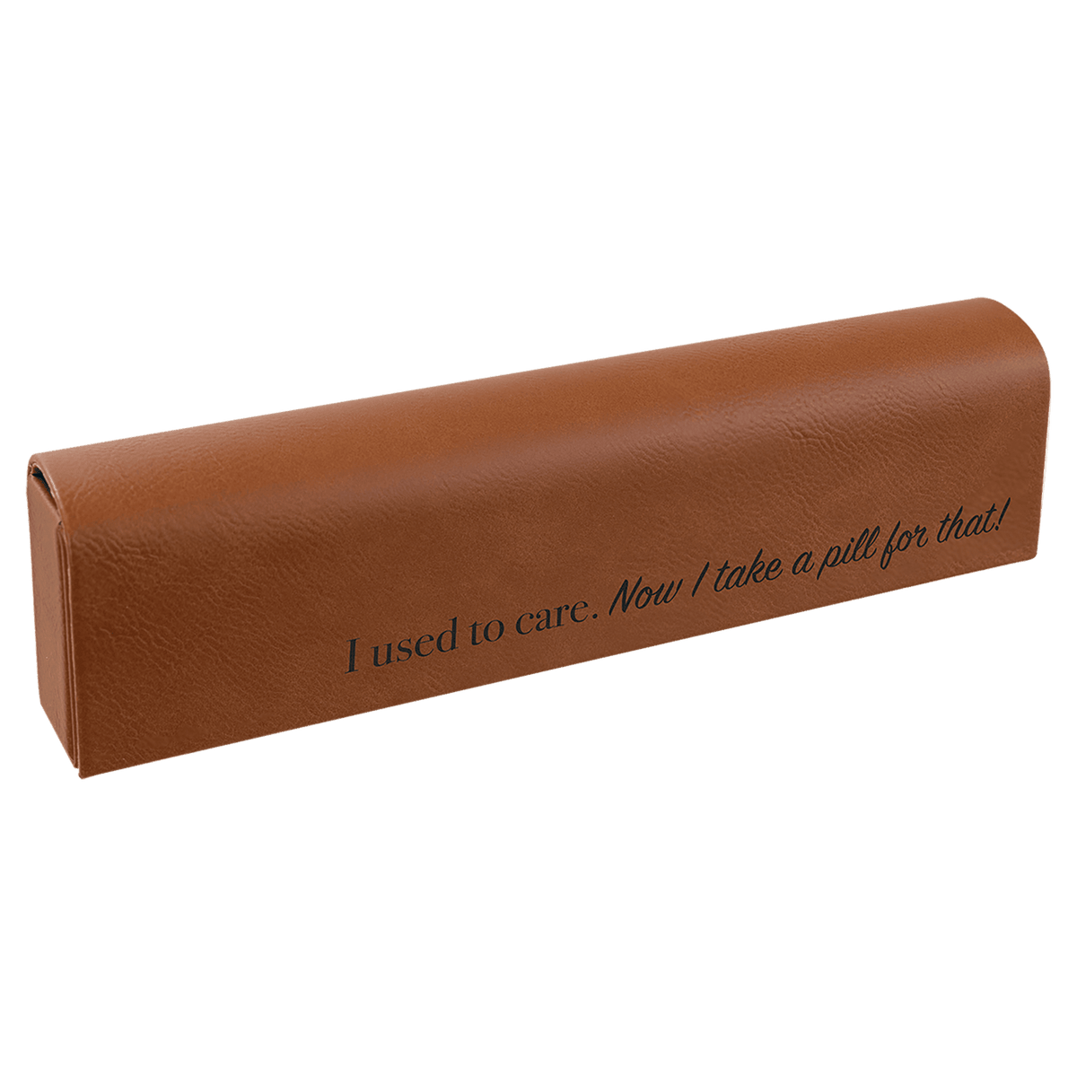 Personalized 9 3/4" X 2 1/2" Rawhide Laserable Leatherette Pill Box - GFT2435