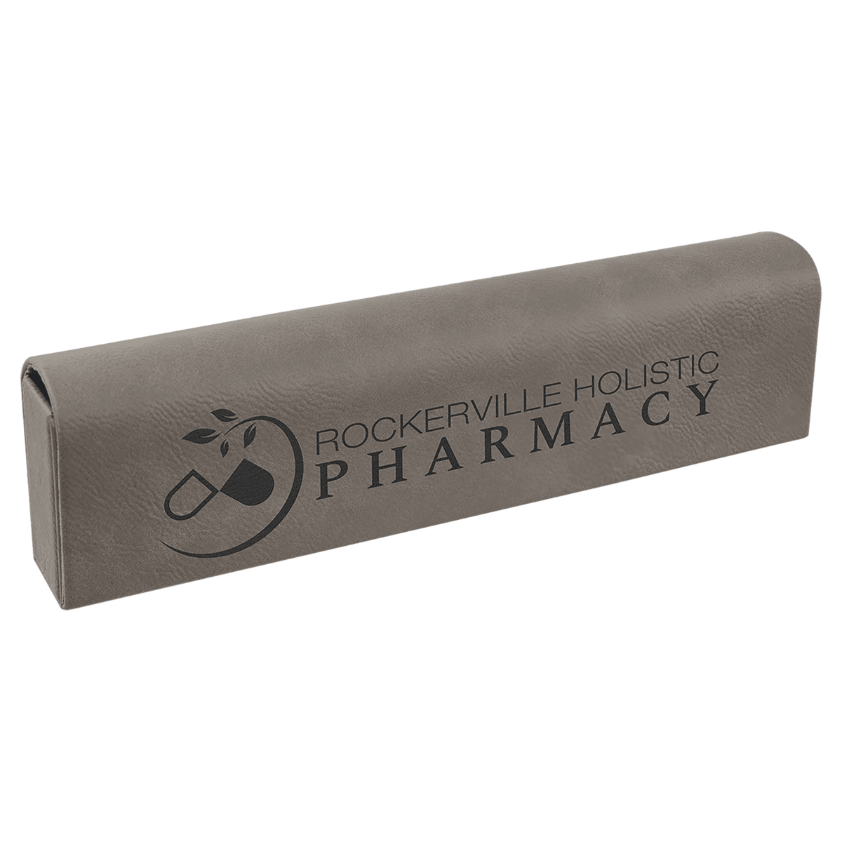 Personalized 9 3/4" X 2 1/2" Rawhide Laserable Leatherette Pill Box - GFT2436
