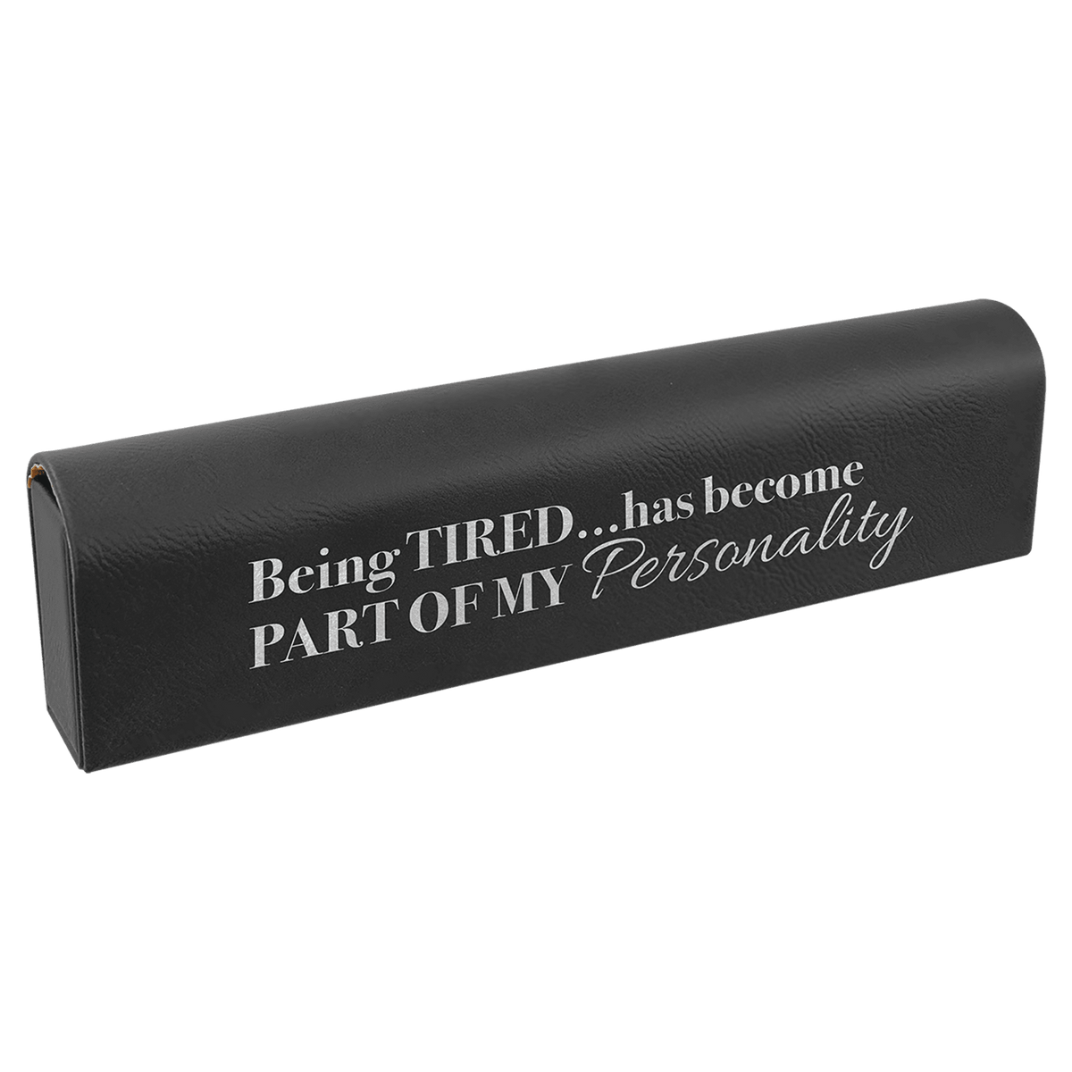 Personalized 9 3/4" X 2 1/2" Rawhide Laserable Leatherette Pill Box - GFT2437