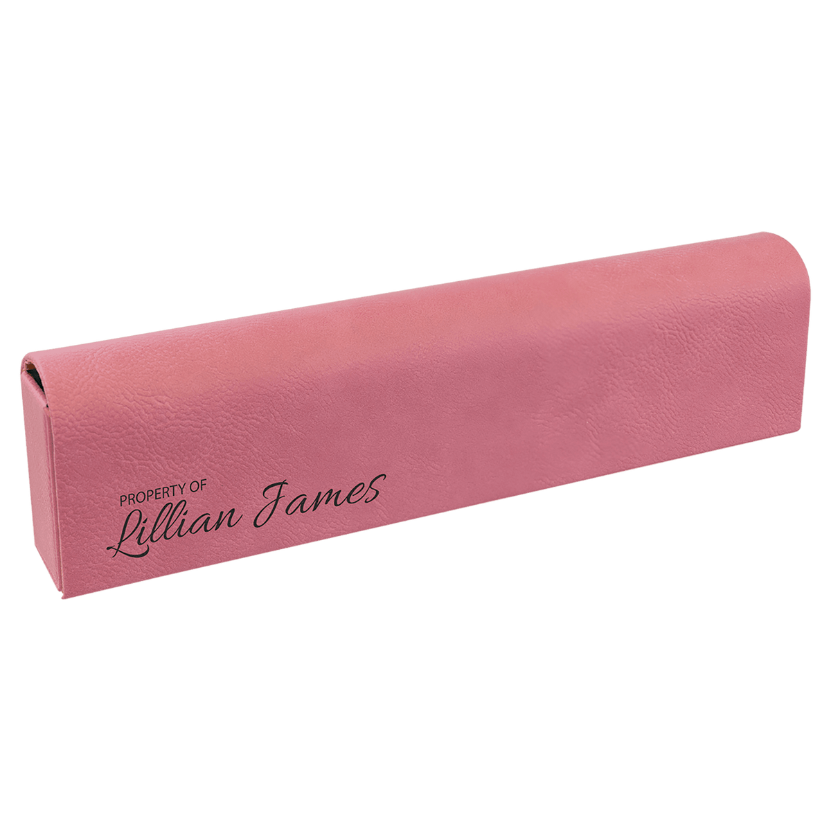 Personalized 9 3/4" X 2 1/2" Rawhide Laserable Leatherette Pill Box - GFT2439