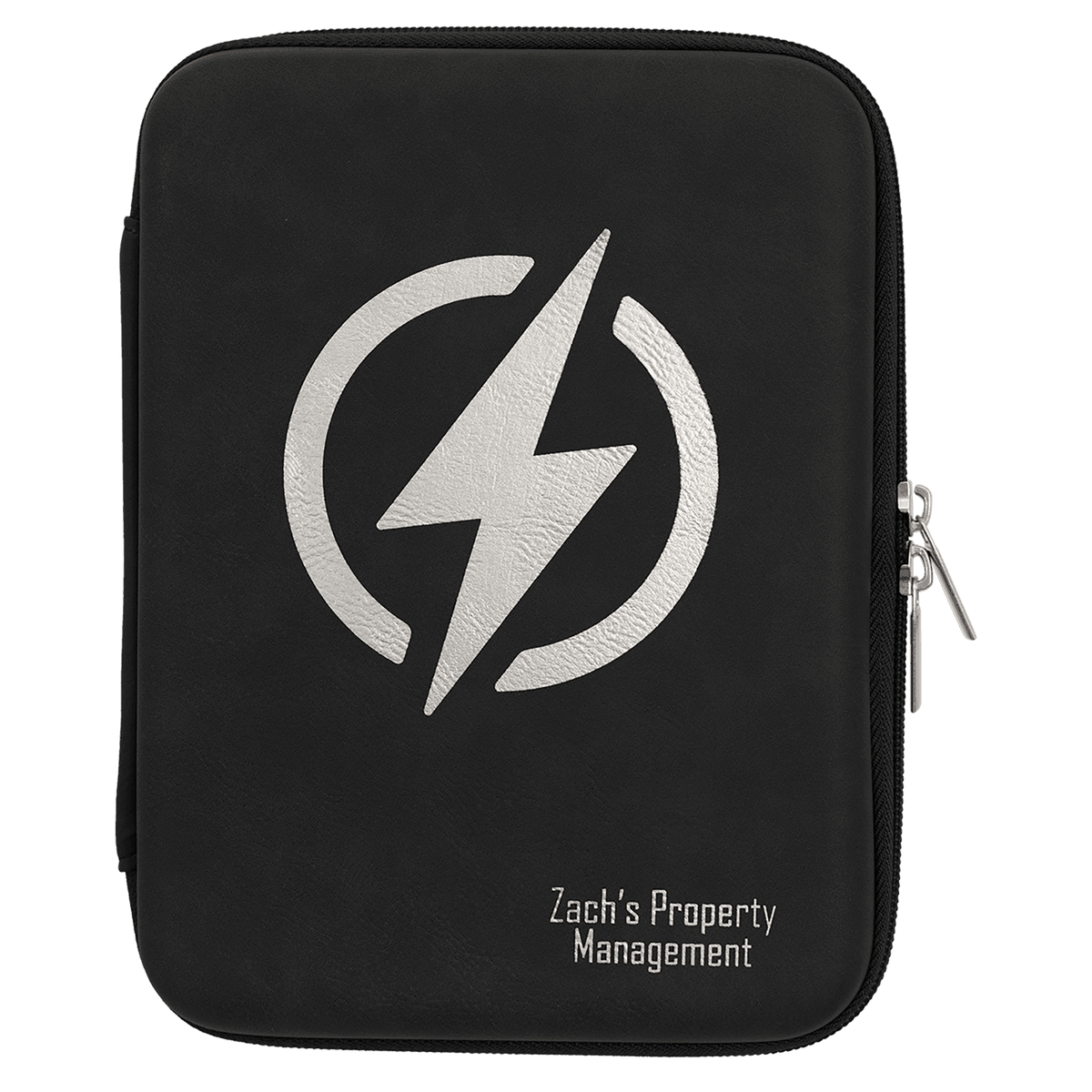 Personalized 8 1/2" X 6" X 1 3/4" Rawhide Leatherette Cord Case - GFT2451