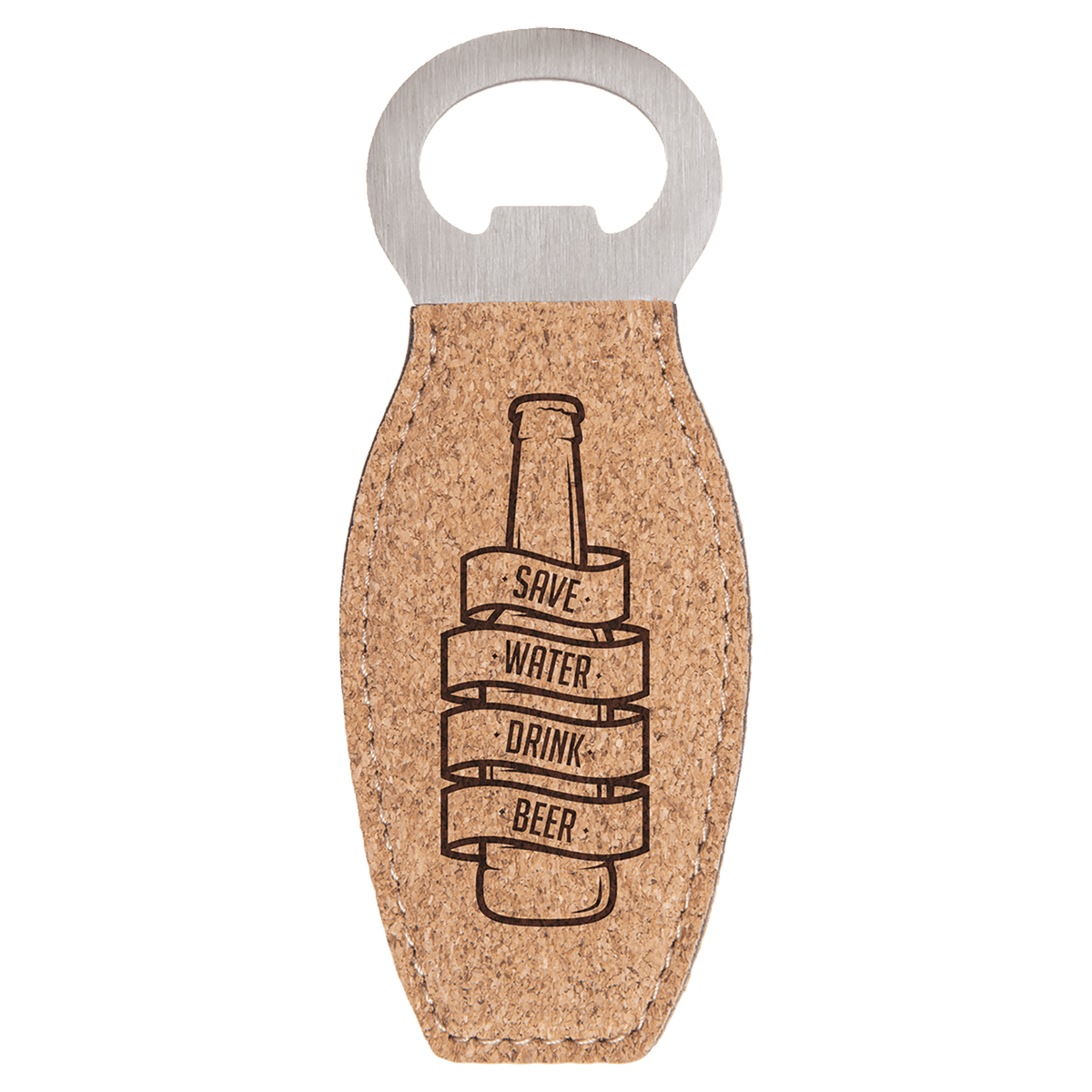 Personalized Cork Bottle Opener With Magnet - GFT559