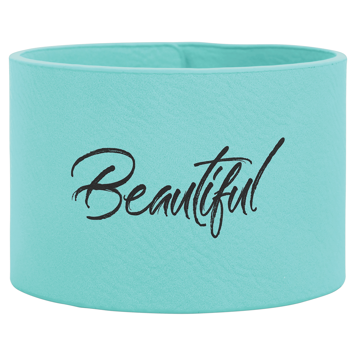 Personalized 9 1/2" X 2" Rawhide Laserable Leatherette Cuff Bracelet - GFT760