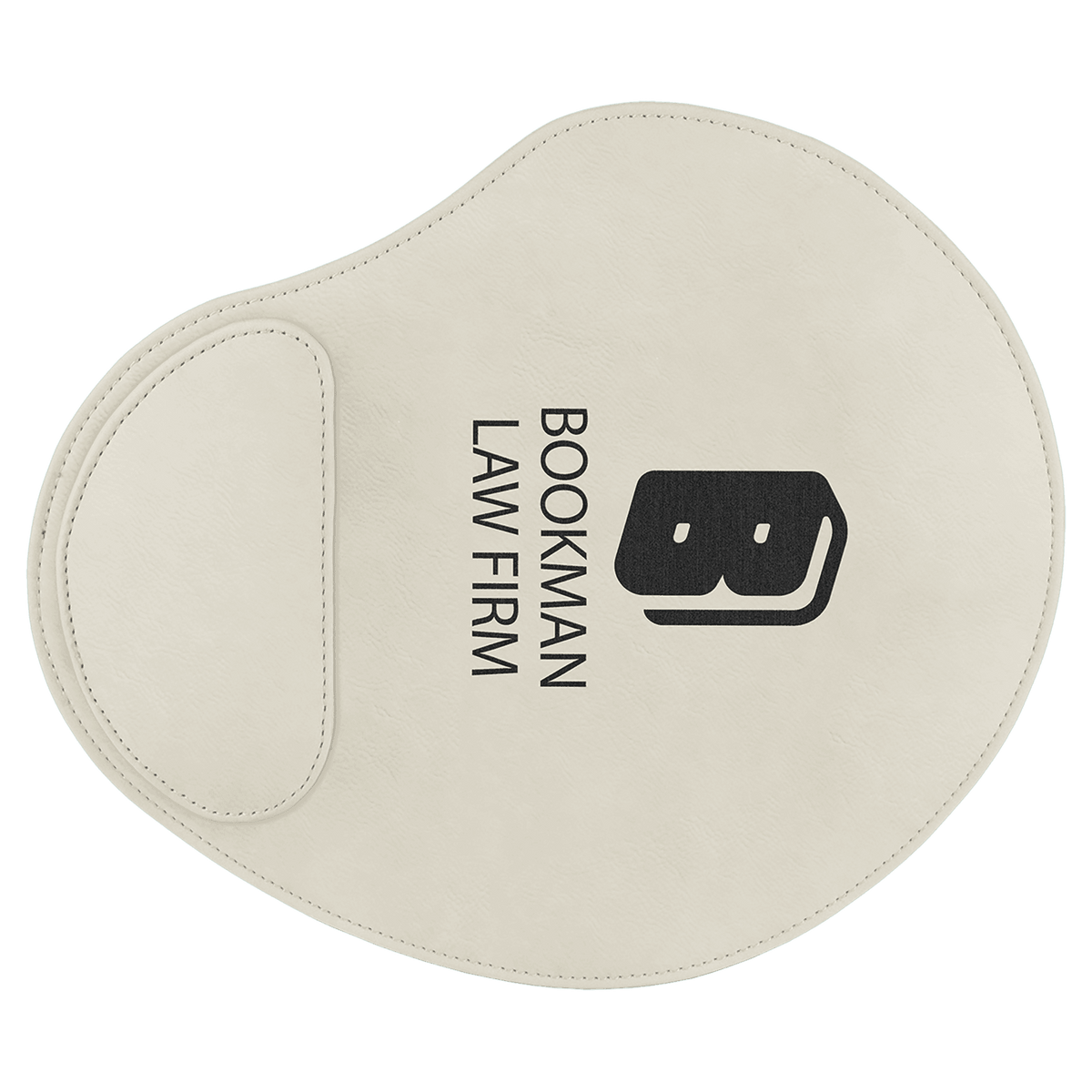 Personalized 9" X 10 1/4" Dark Brown Laserable Leatherette Mouse Pad - GFT923