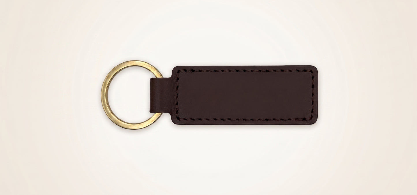 Faux Leather Keychain