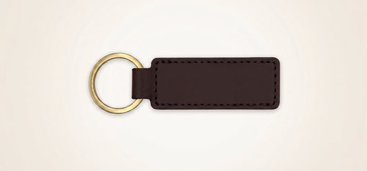 Faux Leather Keychain