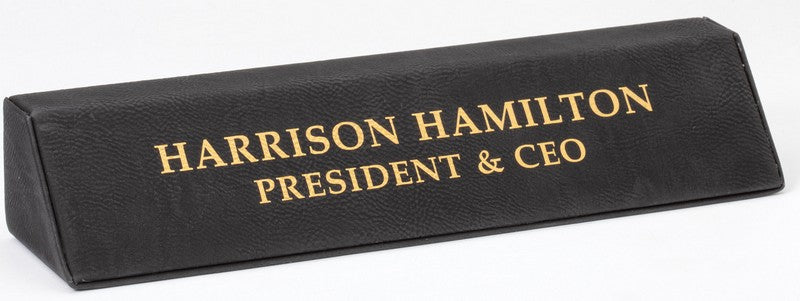 Personalized Leather Desk Wedge