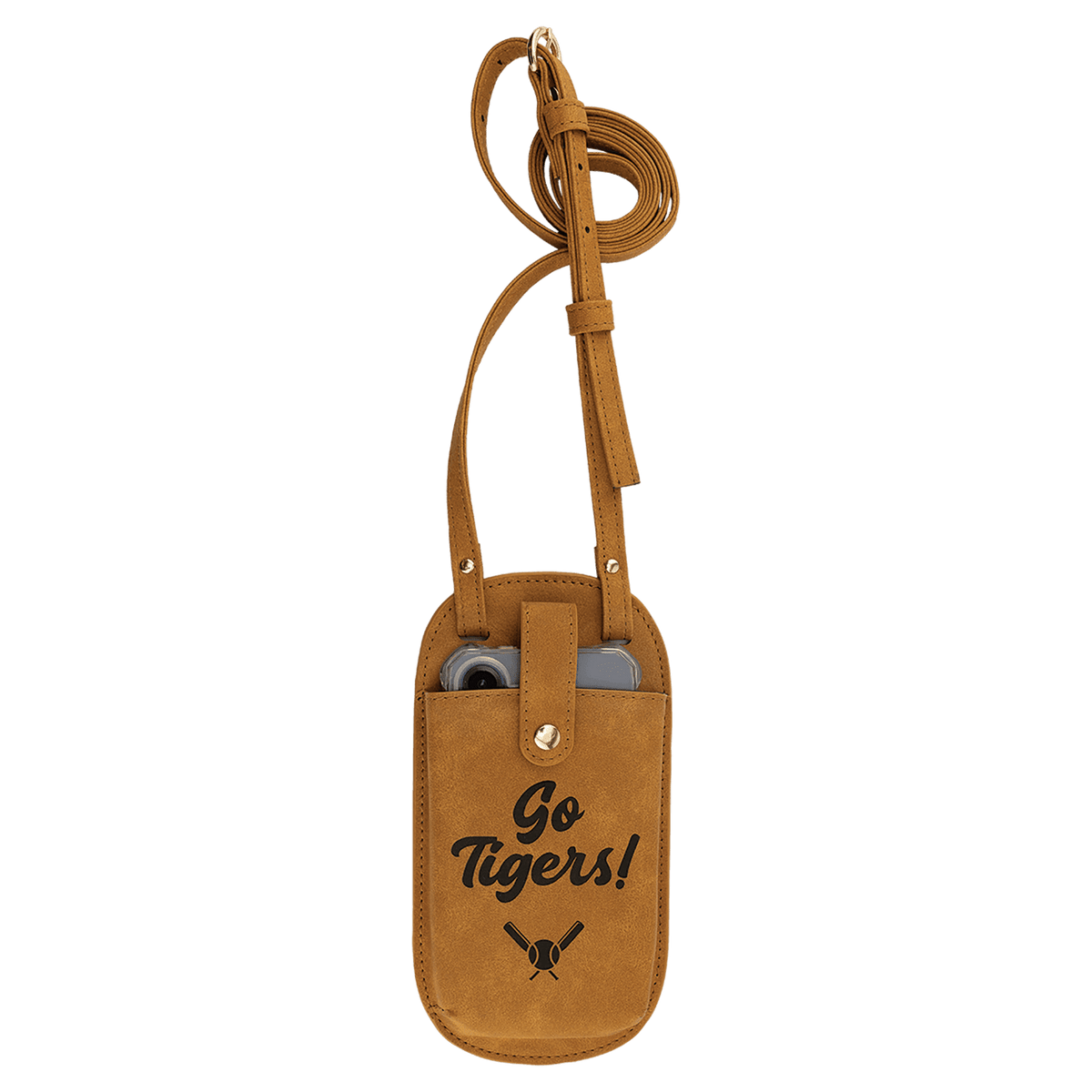 Personalized Essential Bag - Laserable Leatherette, Creekside Collection, Light Brown - LLB173