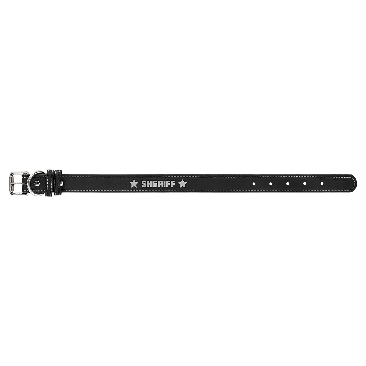Personalized Small 15" X 3/4" Rawhide Laserable Leatherette Dog Collar - LLC501