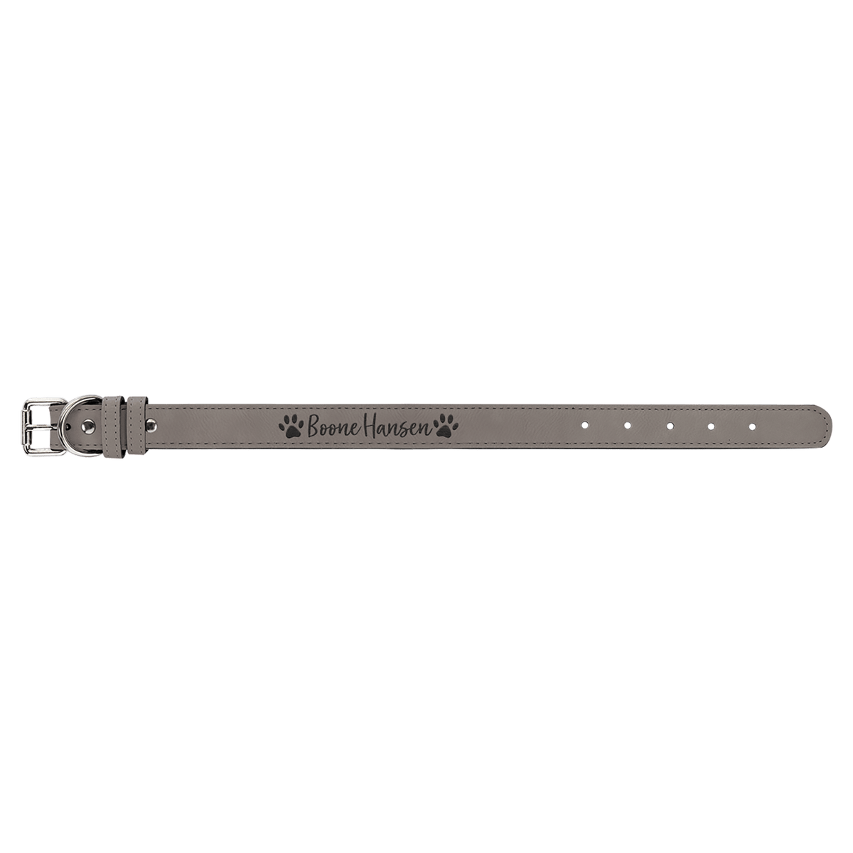 Personalized Small 15" X 3/4" Rawhide Laserable Leatherette Dog Collar - LLC502