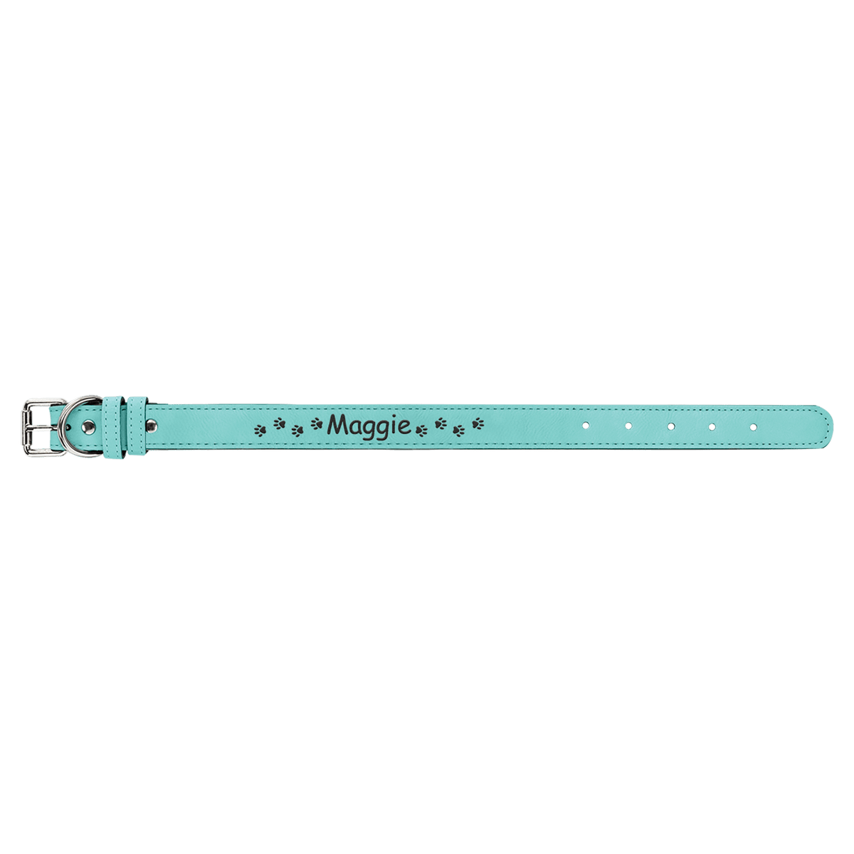 Personalized Small 15" X 3/4" Rawhide Laserable Leatherette Dog Collar - LLC504