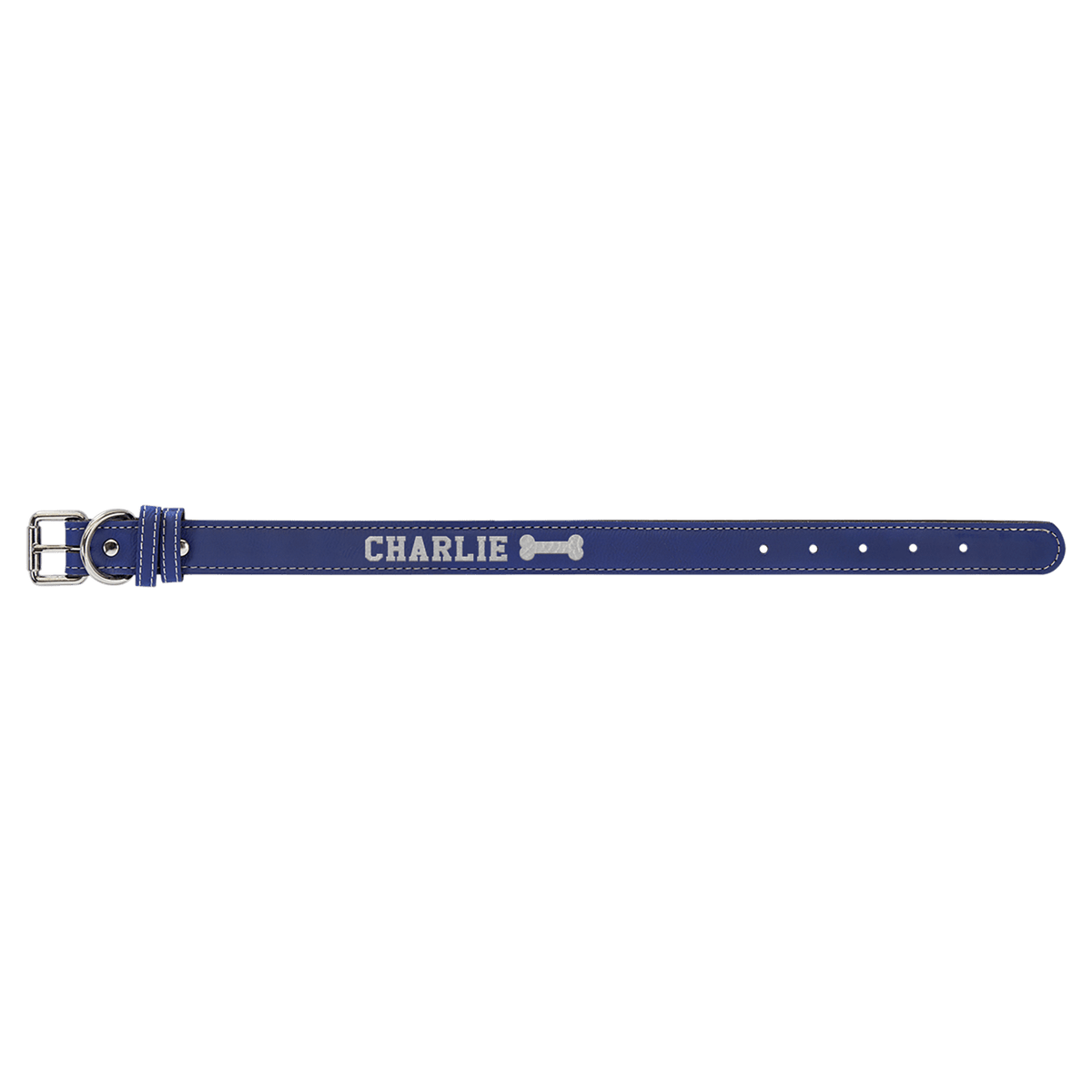 Personalized Small 15" X 3/4" Rawhide Laserable Leatherette Dog Collar - LLC505