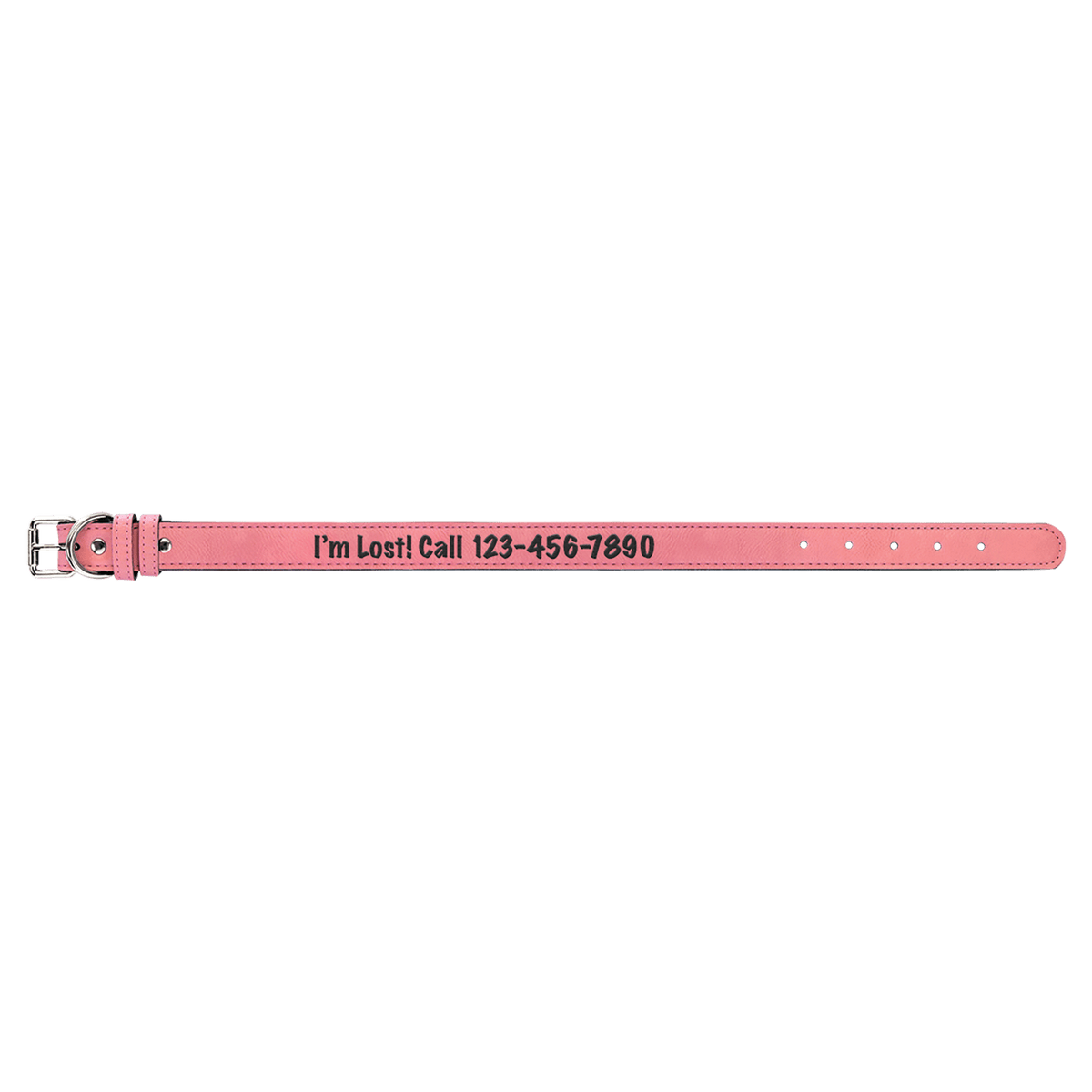 Personalized Large 23" X 1" Rawhide Laserable Leatherette Dog Collar - LLC533