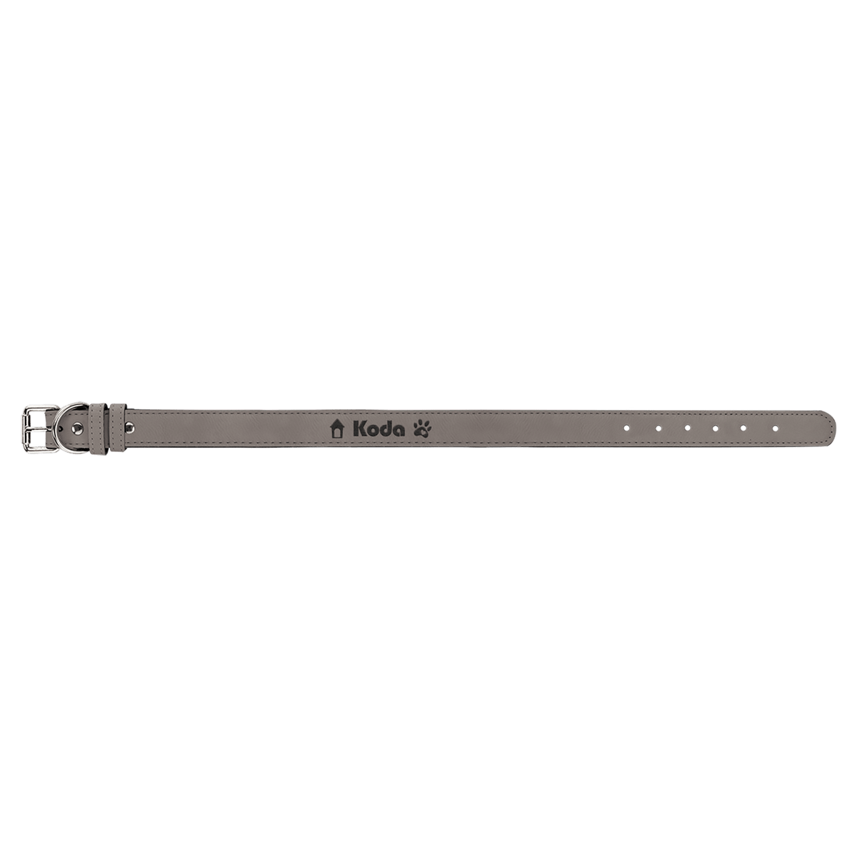 Personalized Extra Large 27" X 1 1/4" Rawhide Laserable Leatherette Dog Collar - LLC547
