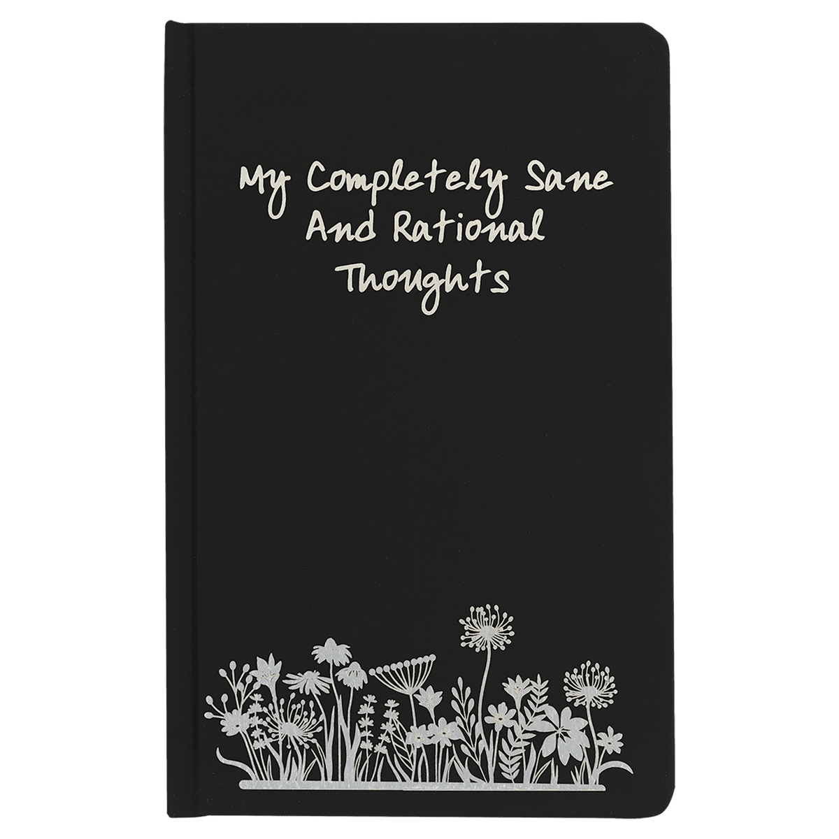 Personalized 5 1/4" X 8 1/4" Black Lazerburst Journal-Lasers To Silver - LZB300