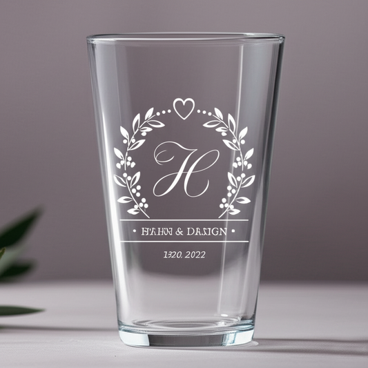 Personalized Pint Beer glass