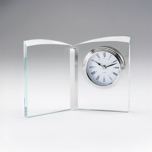 Crystal Butterfly Mantel Clock