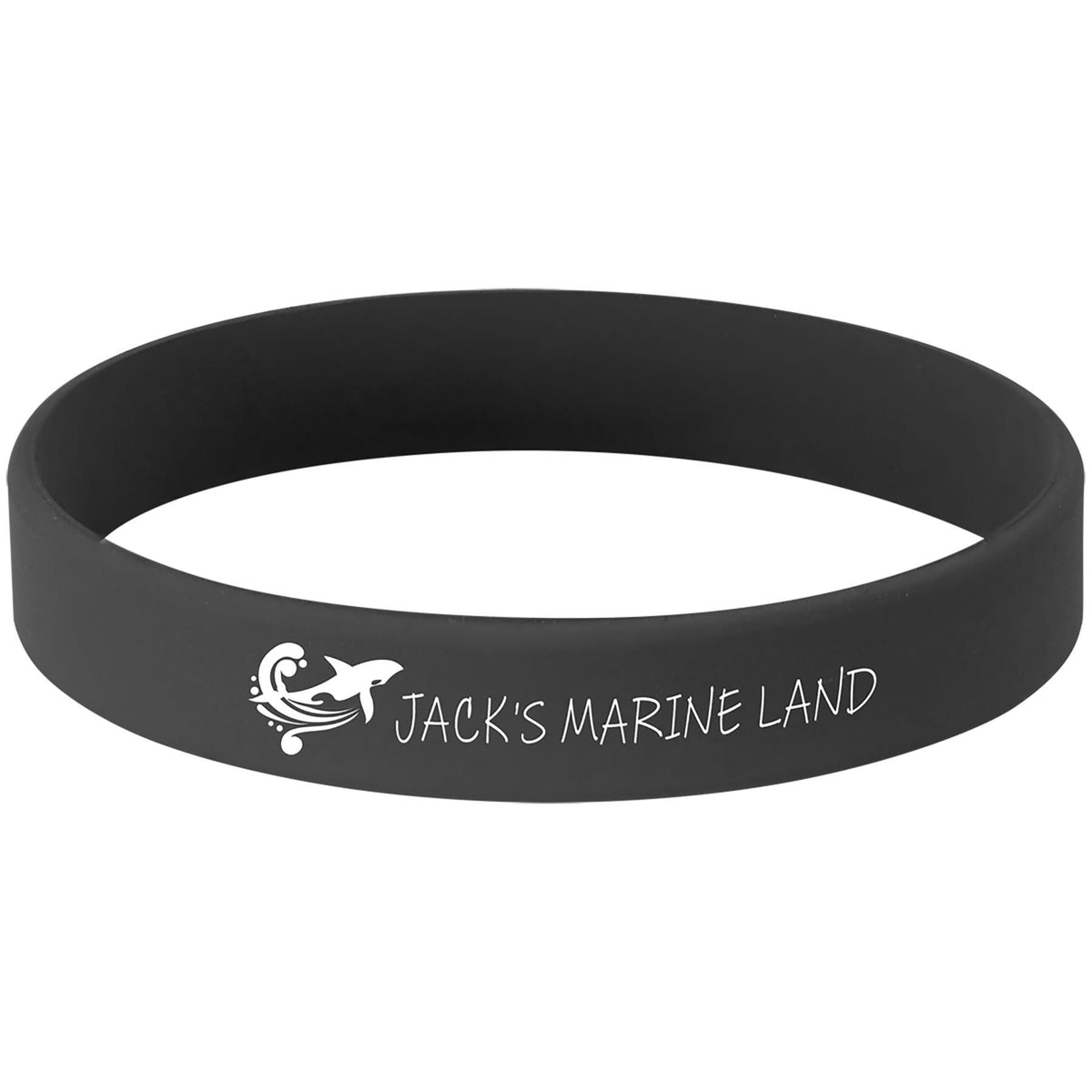 Personalized 3 3/4" Black/White Laserable Bracelet - SWB101
