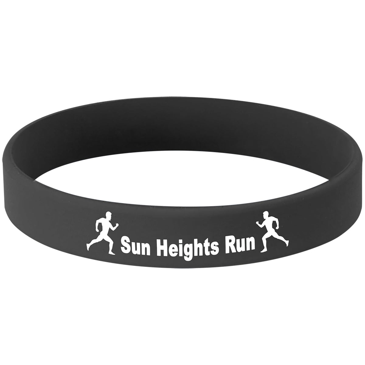 Personalized 4 1/8" Black/White Laserable Bracelet - SWB301
