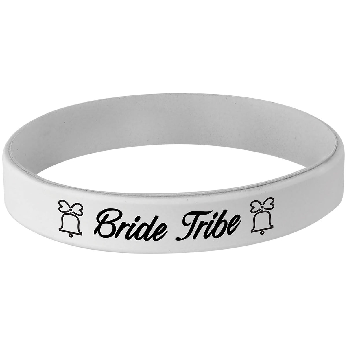 Personalized 4 1/8" Black/White Laserable Bracelet - SWB401