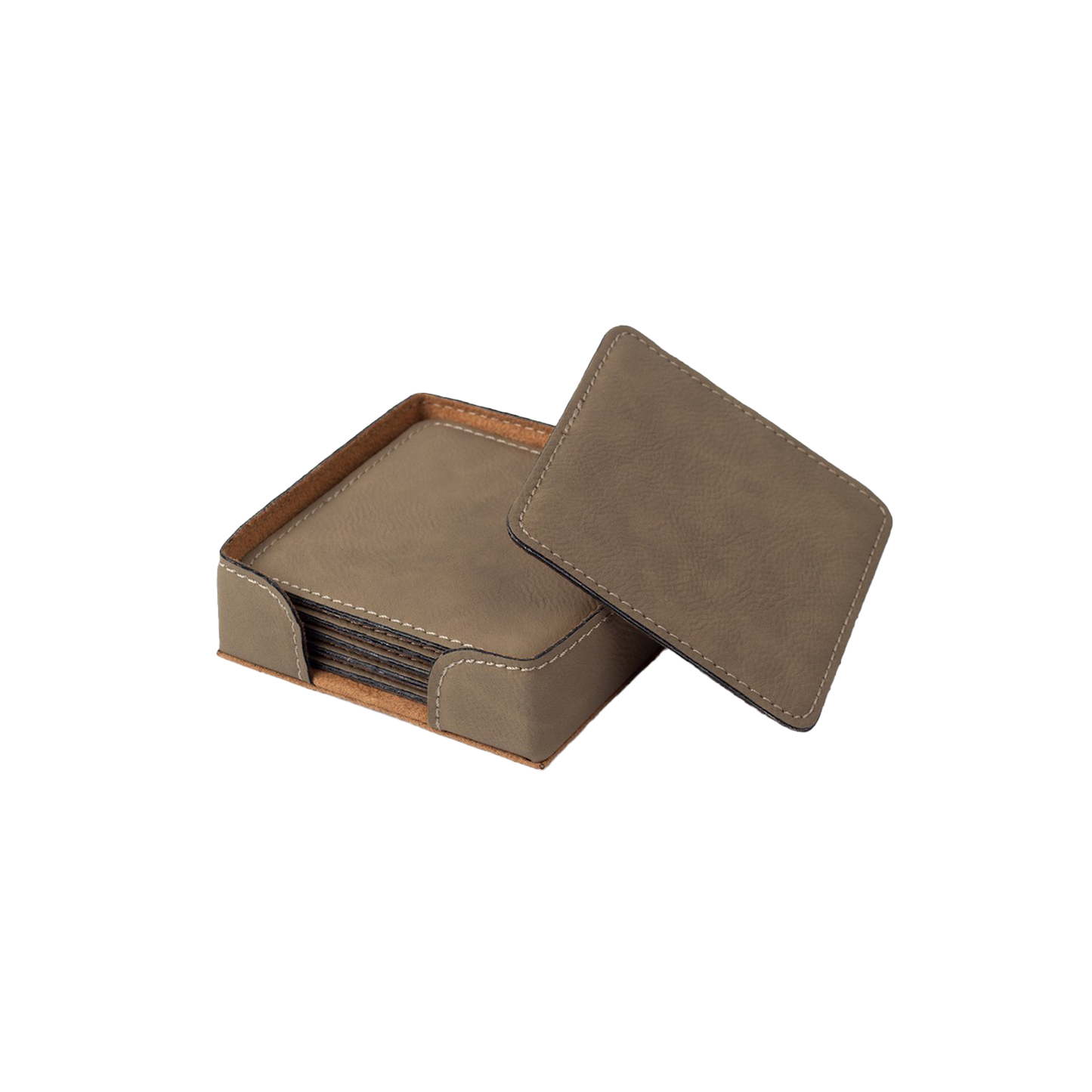 leather Saddle Collection Square Coasters: The Perfect Personalized Gift