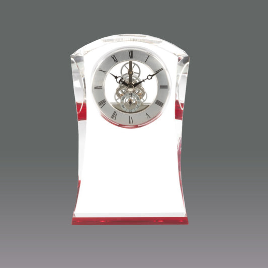 Arced Top Virticle Crystal Clock