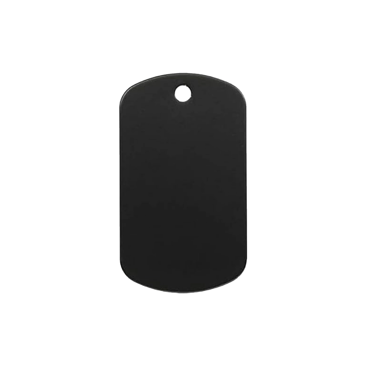 Custom EngravedBlack Dog Tag Pendant - Personalized Gift