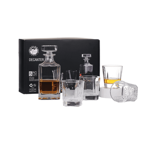 Personalized Whiskey Decanter Set - Elegant & High-Quality Barware Gift